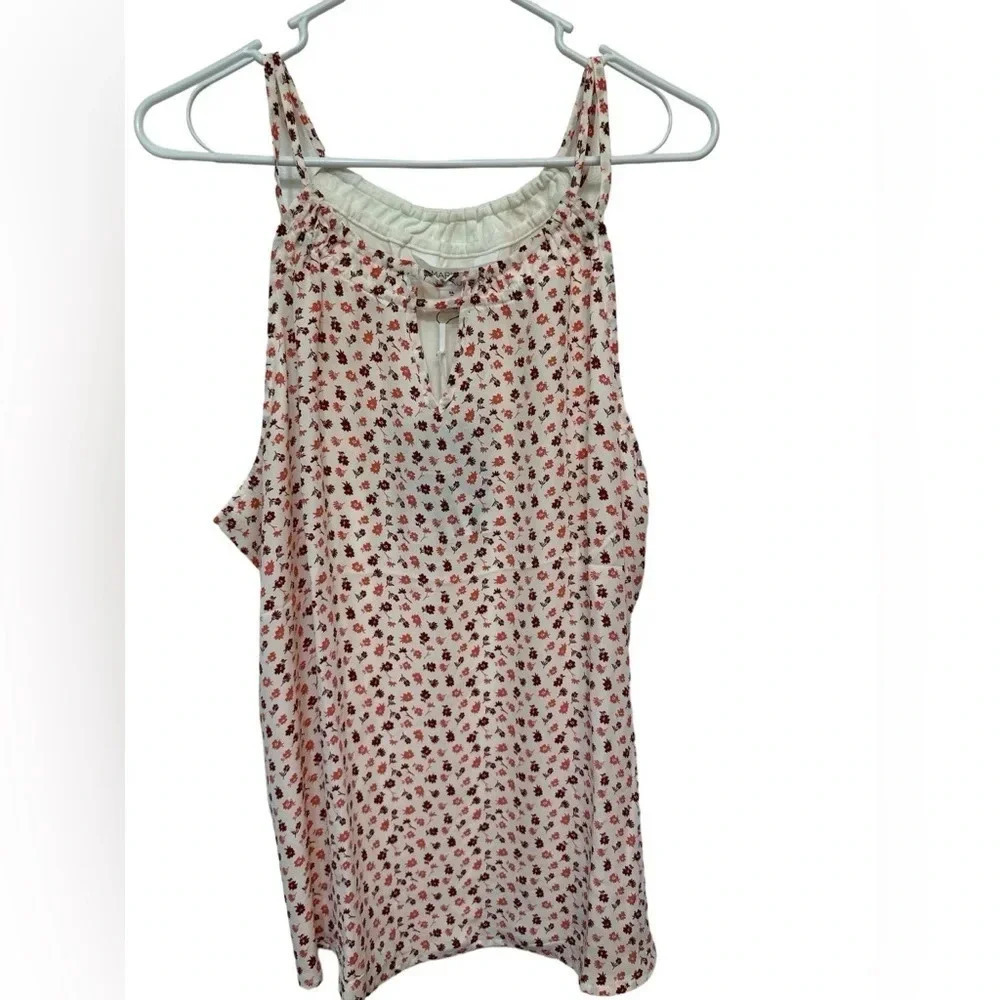 Market & Spruce floral keyhole spaghetti strap tank NWT